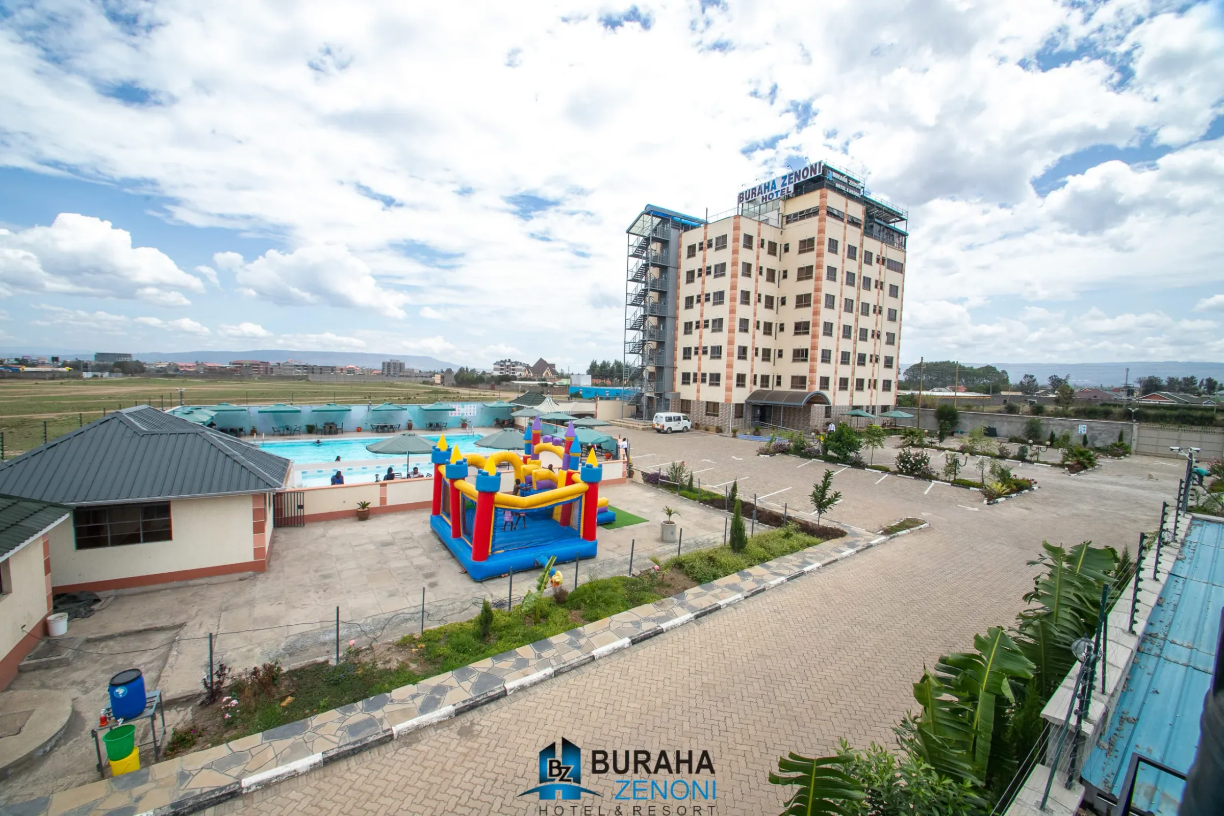Buraha Zenoni Hotel & Resort in Nakuru with its pool and gardens