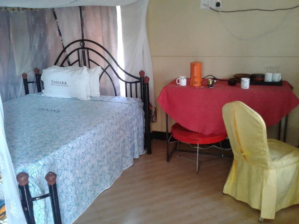 Simple guest room at Fanaka Campsite near Lake Manyara and Tarangire